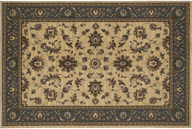 Oriental Weavers Ariana 311Z3 5x8  Rectangle - Ivory/ Blue-Polypropylene