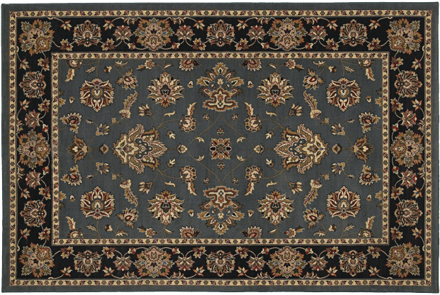 Oriental Weavers Ariana 623H3 5x8 Rectangle - Blue/ Black-Polypropylene