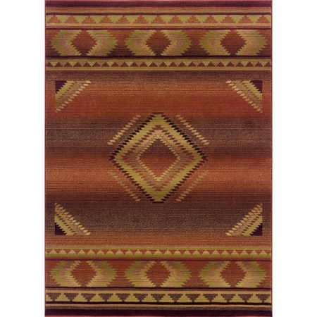 Oriental Weavers Generations 1506C 5x8  Rectangle - Red/ Beige-Polypropylene -  Sphinx by Oriental Weavers, G1506C160235ST