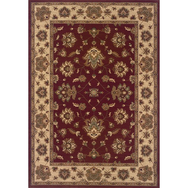 Oriental Weavers Ariana 623V3 6x9 Rectangle - Red/ Ivory-Polypropylene