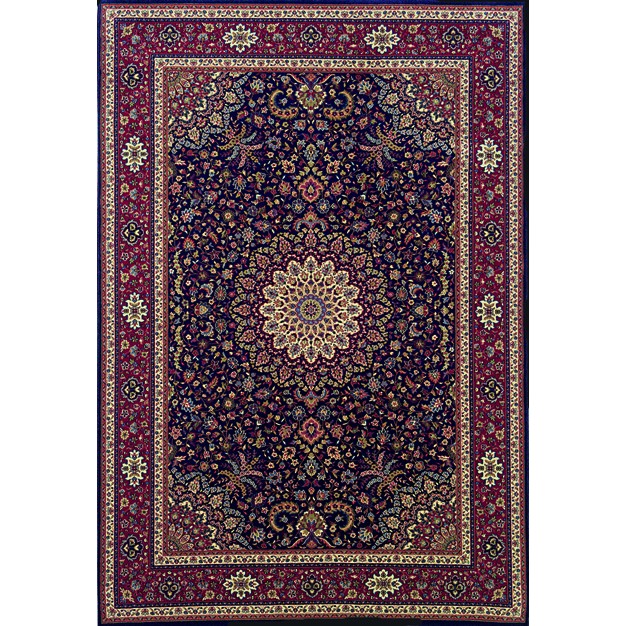 Oriental Weavers Ariana 095B3 8' Square Square - Blue/ Red-Polypropylene