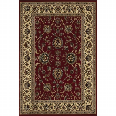 Picture of Oriental Weavers Ariana 130/8 8&apos; Square  Square - Red/ Ivory-Polypropylene