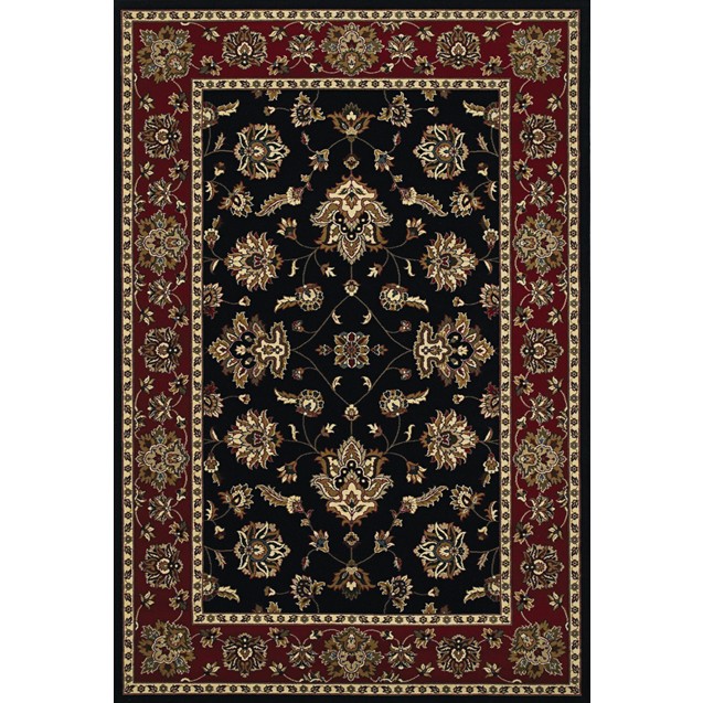 Oriental Weavers Ariana 623M3 8' Round Round - Black/ Red-Polypropylene