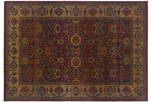 Picture of Oriental Weavers Kharma 332C4 6x9  Rectangle - Red/ Gold-Polypropylene