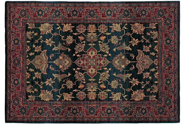 Picture of Oriental Weavers Kharma 836F4 6x9  Rectangle - Blue/ Red-Polypropylene