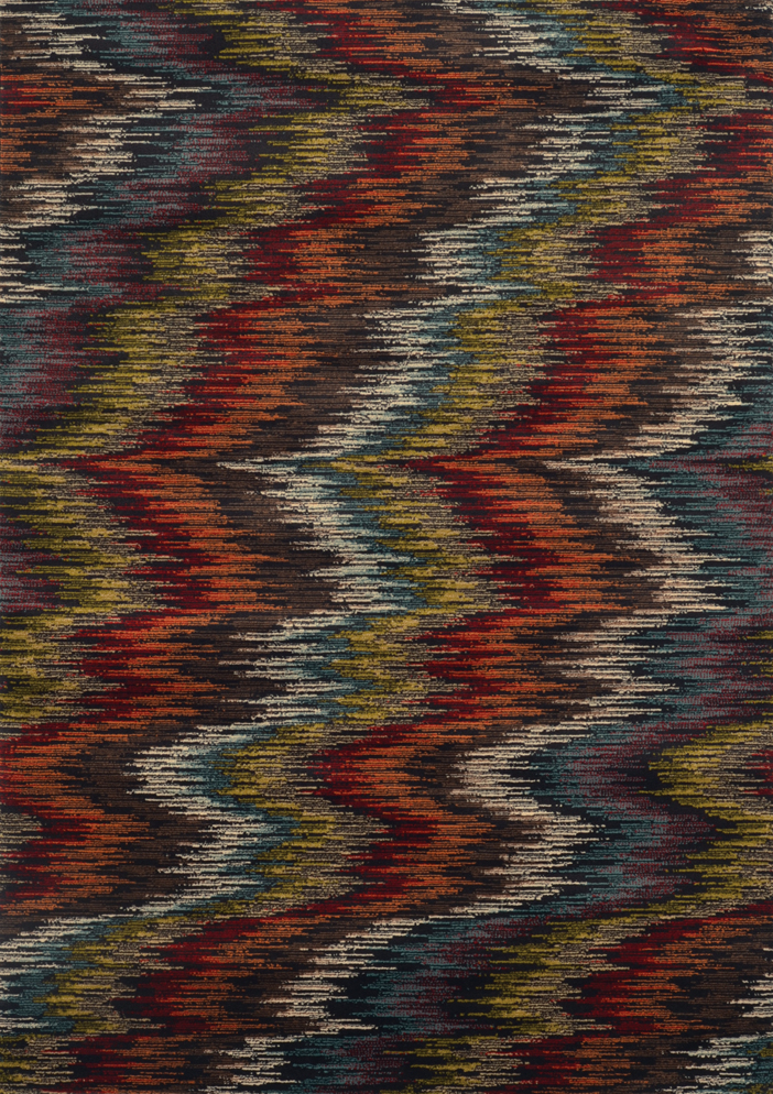 Oriental Weavers Emerson 4776A 10x13 Rectangle - Multi/ Black-Polypropylene