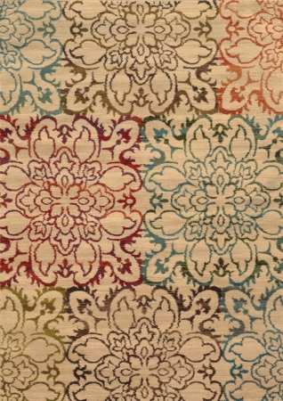 Oriental Weavers Emerson 4872A 10x13 Rectangle - Ivory/ Multi-Polypropylene