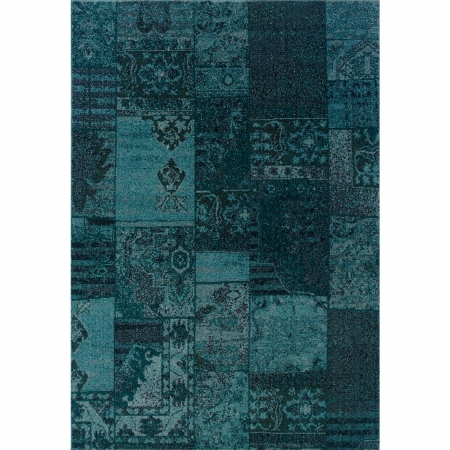Oriental Weavers Revival 501G2 10x13 Rectangle - Teal/ Grey-Polypropylene