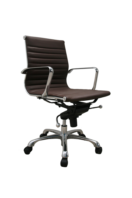 Comfy Low Back Brown Office Chair - Brown