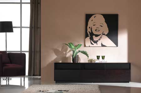TV Stand 023 in Dark Oak