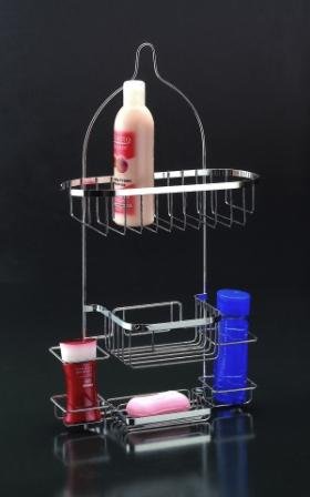 YBH Home 1850-10 Three Tier Deluxe Chrome Shower Caddy- Rust-resistant