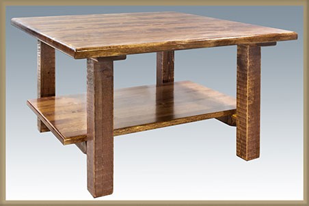 Picture of Montana Woodworks MWHCCOCTSL Cocktail Table with Shelf-Homestead Collection-Stained and Lacquered