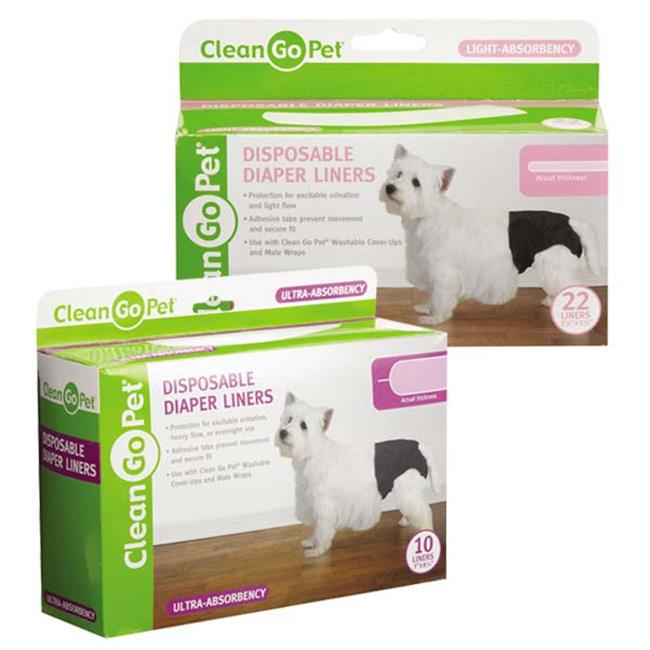 Clean Go Pet ZW6115 22 Disposible Diaper Liner 22Pk Lite