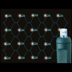 Premium Grade 5mm LED Net Lights 100 Cool White Holiday Lights String with Green Wire