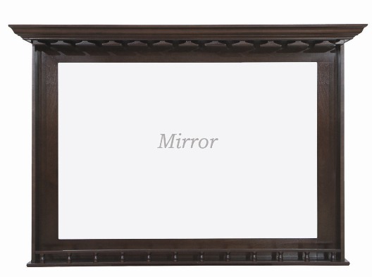 Picture of RAM Gameroom Products BMR-CAP 36 in. H x 52 in. W x 10 in. D Bar Mirror - Cappuccino