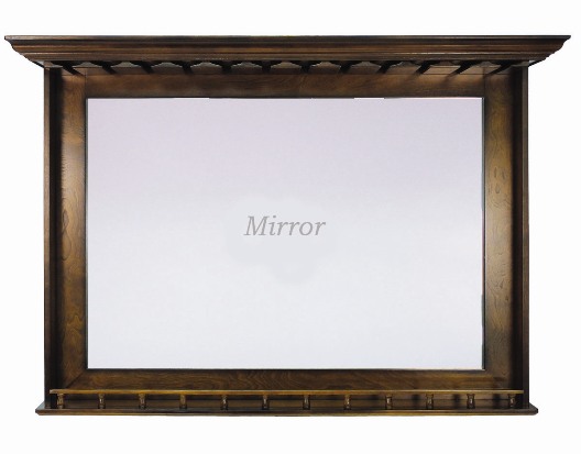 Picture of RAM Gameroom Products BMR-CN 36 in. H x 52 in. W x 10 in. D Bar Mirror - Chestnut