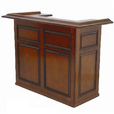 Picture of RAM Gameroom Products DBAR60-ET 44 in. H x 60 in. W x 26 in. D Wood Home Bar - English Tudor