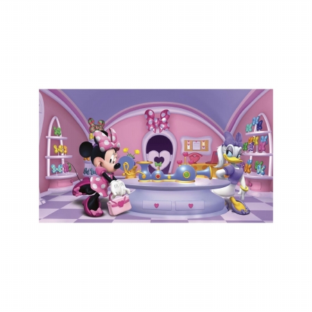 Picture of Roommates JL1302M Minnie Fashionista Chair Rail Prepasted Mural 6 ft. x 10.5 ft. - Ultra-strippable