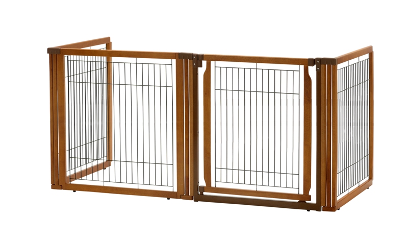 Picture of Richell USA 94198 Convertible Elite Pet Gate H4 - Brown