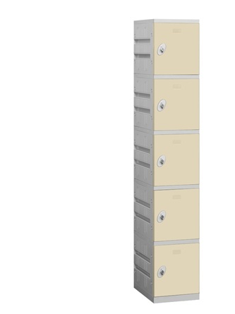 Salsbury Five Tier Plastic Locker - Tan