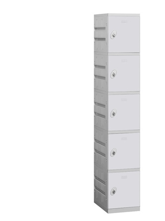 Salsbury  Five Tier Plastic Locker - Gray