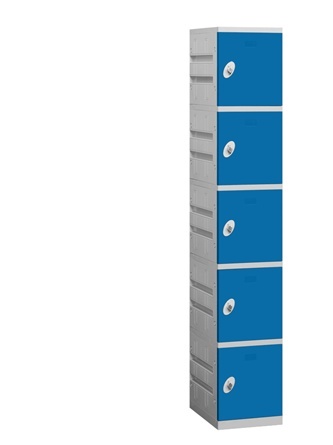 Salsbury Five Tier Plastic Locker - Blue