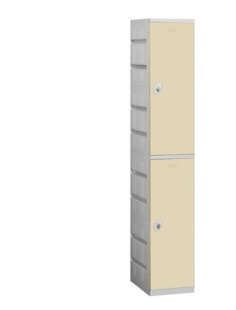 Salsbury 92168TN-U Unassembled Double Tier 1 Wide Locker Color Tan