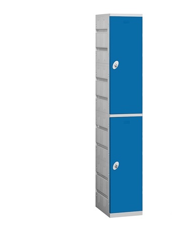 Salsbury  Unassembled Double Tier 1 Wide Locker Color Blue