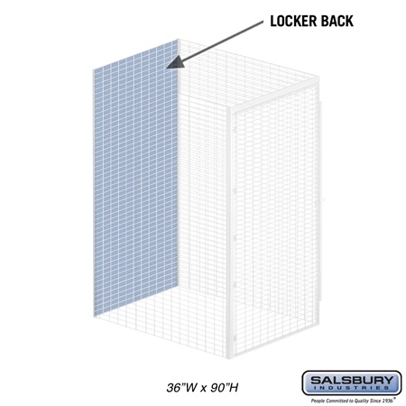 Salsbury 8337-B 36 In. W X 0.5 In. D X 90 In. H Back Bulk Storage Locker