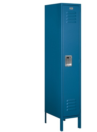 Salsbury Standard Metal Locker Single Tier - Blue - Unassembled
