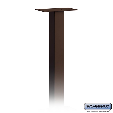 Salsbury  Standard Mailbox Post In-Ground Mounted - Bronze Finish
