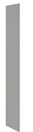 Salsbury 44433GRY Side Panel For Heavy Duty Plastic Locker - Without Sloping Hood - Gray