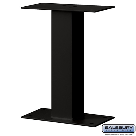 Salsbury  Standard Pedestal Bolt Mounted For Mail Package Drop In Black
