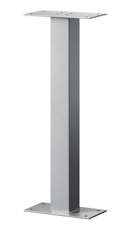 Salsbury  Standard Pedestal-Bolt Mounted For Roadside Mailbox-Silver