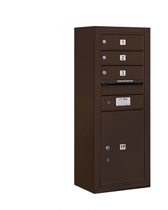 Salsbury 3810S-BRZ Surface Mounted Enclosure For 3710 Single Column Unit - Bronze`