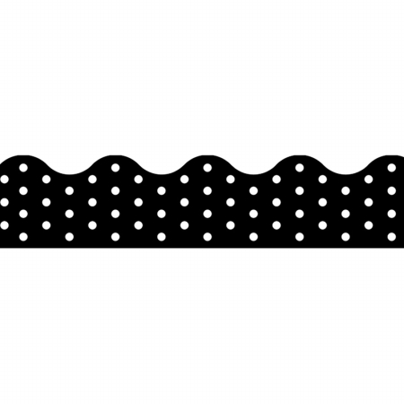 Picture of Trend Enterprises Inc. T-92671 Polka Dots Black Terrific Trimmers