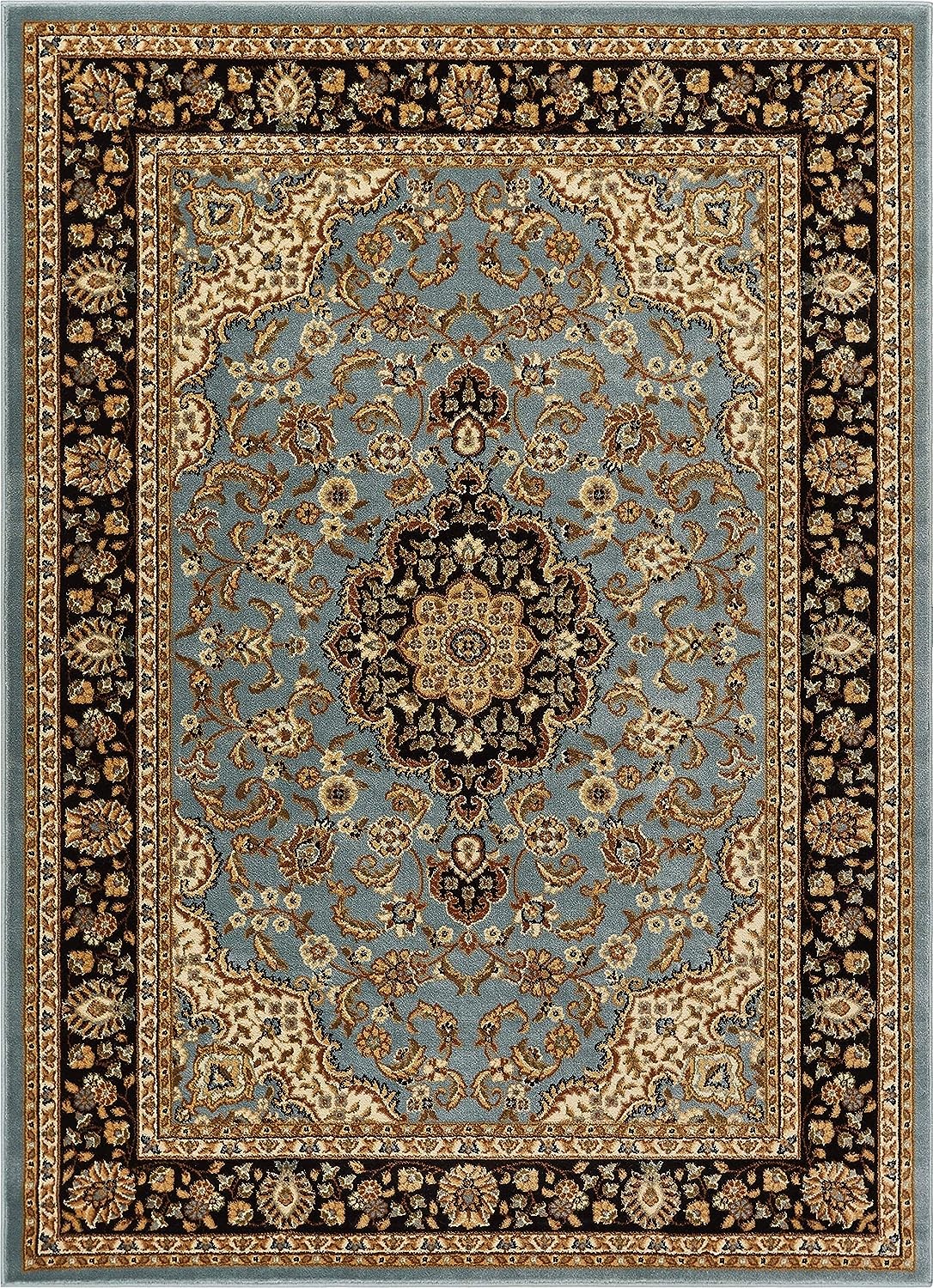 Medallion Kashan Light Blue 7 ft. 10 in. X 9 ft. 10 in. - 54106