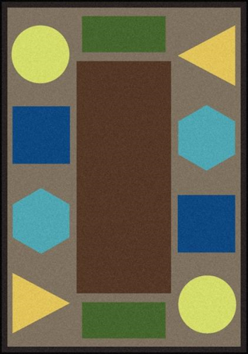 Sitting Shapes Rug 7 ft. 7 in. Round - Earthtone