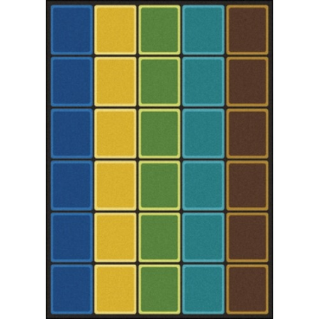 Blocks Abound Rug 7 ft. 8 in. x 10 ft. 9 in. - Earthtone