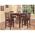 East West Furniture VERN5-MAH-LC 5-Piece Vernon Pub, Counter Height Square Table & 4 Faux Leather upholstered Seat East West Furniture VERN5-MAH-LC 5-Piece Vernon Pub, Counter Height Square Table & 4 Faux Leather upholstered Seat