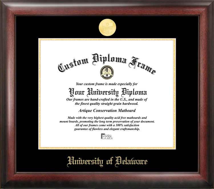 Picture of Campus Images DE999GED University of Delaware Gold Embossed Diploma Frame