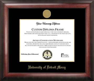Picture of Campus Images MI985GED University Of Detroit&#44; Mercy Gold Embossed Diploma Frame