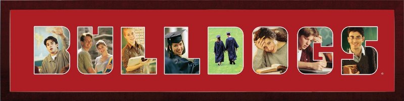 GA987SSCF Georgia Bulldogs Spirit Collage Frame