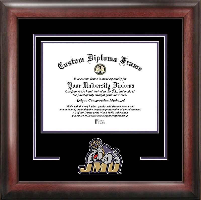 VA994SD James Madison University Spirit Diploma Frame