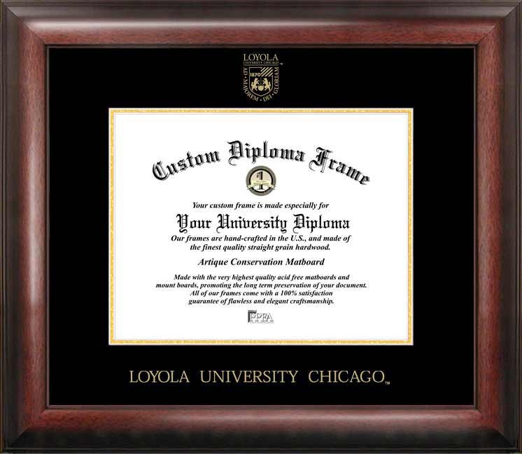 Picture of Campus Images IL970GED Loyola University Chicago Gold Embossed Diploma Frame