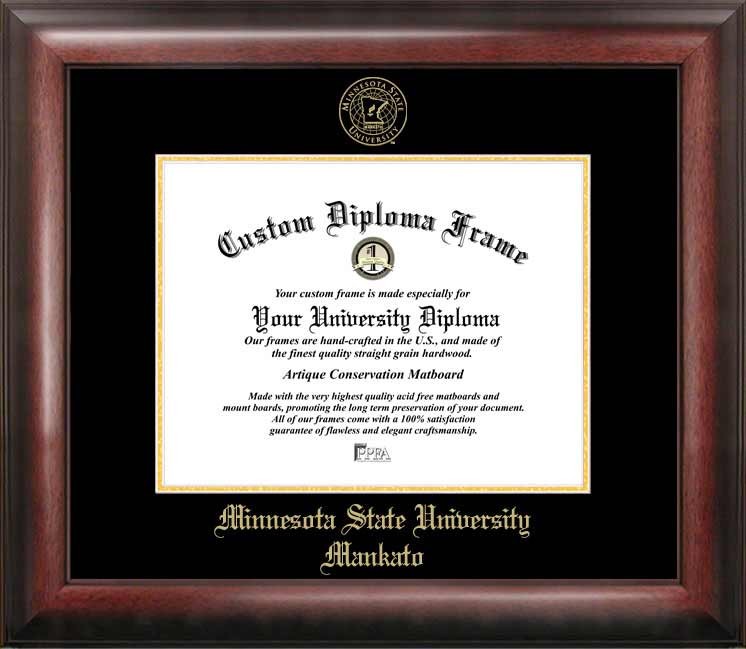Picture of Campus Images MN997GED Minnesota State University Mankato Gold Embossed Diploma Frame