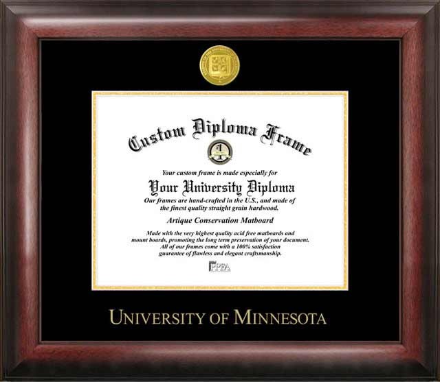 Picture of Campus Images MN999GED University of Minnesota Gold Embossed Diploma Frame