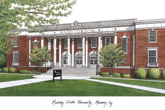Picture of Campus Images KY984 Murray State University Campus Images Lithograph Print