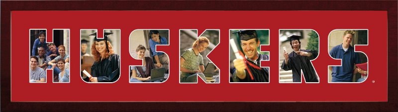 NE999SSCF Nebraska Cornhuskers Spirit Collage Frame