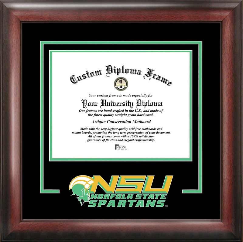 VA992SD Norfolk State Spirit Diploma Frame